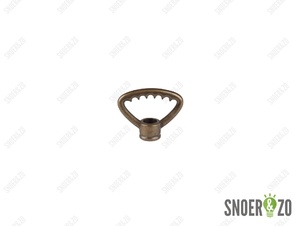 Ringnippel brons getand 42 mm - M10x1 binnendraad