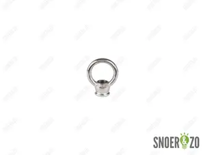 Ringnippel chroom 30 mm - M10x1 binnendraad