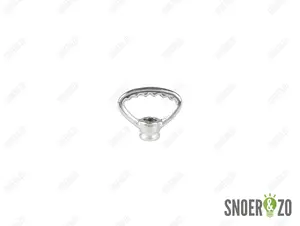Ringnippel chroom getand 42 mm - M10x1 binnendraad