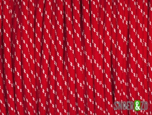 Rood-wit strijkijzersnoer flex