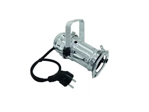 Showtec 30116 PAR16 spot chroom GU10 230V inclusief snoer 30 cm met stekker