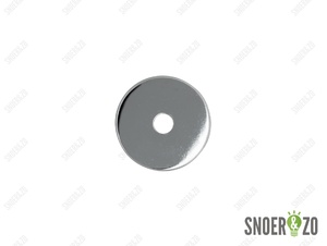 Sier afdekplaat cilinder chroom - 6 cm