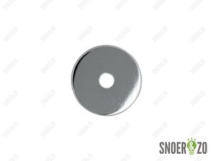 Sier afdekplaat cilinder chroom - 7 cm