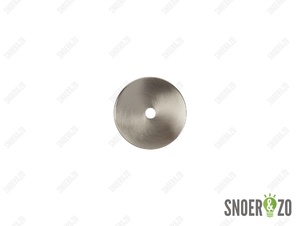 Sier afdekplaat cilinder geborsteld nikkel (RVS look) - 5 cm
