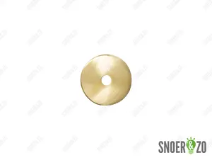 Sier afdekplaat cilinder messing - 5 cm