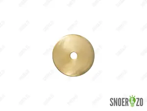 Sier afdekplaat cilinder messing - 6 cm