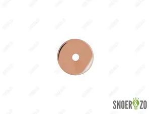Sier afdekplaat cilinder rood koper - 5 cm