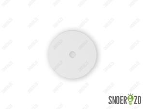 Sier afdekplaat cilinder wit - 7 cm