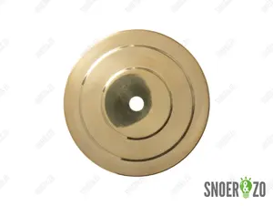 Sier afdekplaat getrapt messing - 11 cm