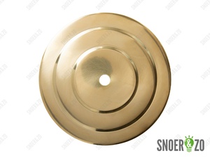 Sier afdekplaat getrapt messing - 13 cm