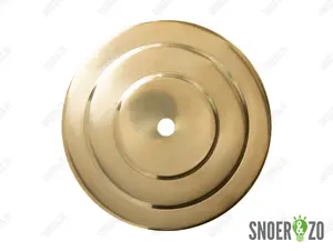 Sier afdekplaat getrapt messing - 13 cm