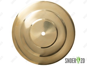 Sier afdekplaat getrapt messing - 18 cm