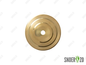 Sier afdekplaat getrapt messing - 8.5 cm