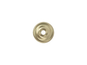 Sier afdekplaat getrapt messing geschuurd - 4.5 cm