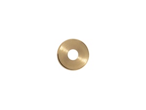 Sierafdekplaat flow messing - 2.5 cm met gat