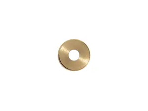 Sierafdekplaat flow messing - 2.5 cm met gat