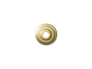 Sierafdekplaat getrapt messing look - 3.6 cm