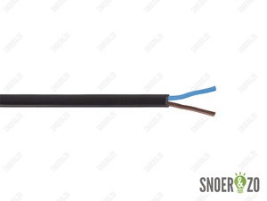 Snoer plat zwart 2x0,75 mm² Snoer plat zwart 2x0,75 mm²