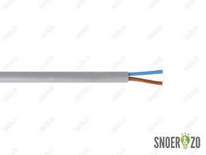 Snoer rond grijs 2x0,75 mm² Snoer rond grijs 2x0,75 mm²