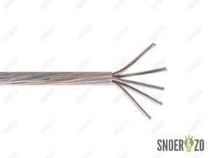 Snoer rond transparant 5x0,75 mm² Snoer rond transparant 5x0,75 mm²