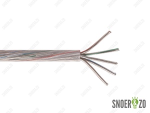 Snoer rond transparant 5x1,50 mm²