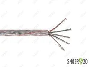 Snoer rond transparant 5x1,50 mm²