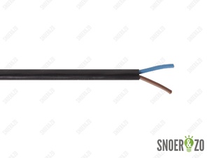 Snoer rond zwart 2x1,00 mm² Snoer rond zwart 2x1,00 mm²