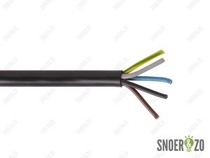 Snoer rond zwart 5x0,75 mm² Snoer rond zwart 5x0,75 mm²