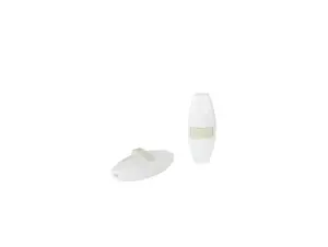 Snoerschakelaar wit - mini - met fluorescerende knop
