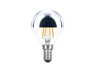 SPL LED filament kogel kopspiegellamp 4W E14 zilver dimbaar