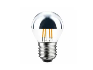 SPL LED filament kogel kopspiegellamp 4W E27 zilver dimbaar