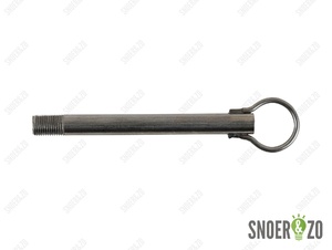 Stelpijp blank metaal - lengte 120 mm - M10x1