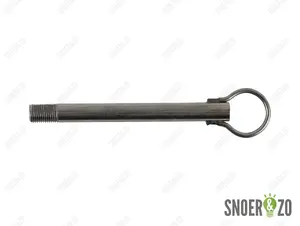 Stelpijp blank metaal - lengte 120 mm - M10x1