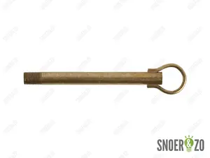 Stelpijp vermessingt - lengte 120 mm - M10x1