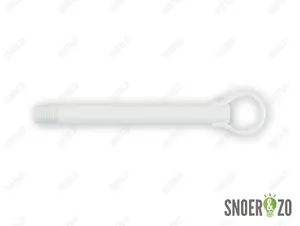 Stelpijp wit - lengte 120 mm - M10x1