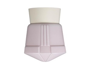 Thabur plafonnière deco roze met witte houder