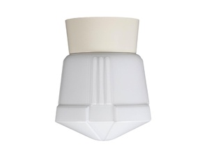 Thabur plafonnière deco wit met witte houder