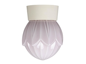 Thabur plafonnière tulp roze met witte houder