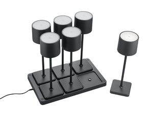 Trio Lighting FERNANDEZ - set met 6 oplaadbare tafellampen - R54096632 Trio Lighting FERNANDEZ - set met 6 oplaadbare tafellampen - R54096632