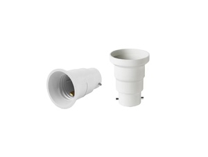 Verloopfitting van B22 naar E27 fitting