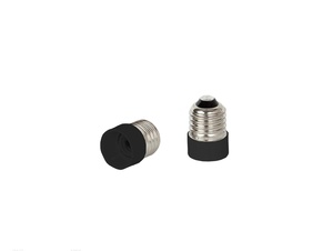 Verloopfitting van E27 naar E14 fitting met kunststof rand zwart