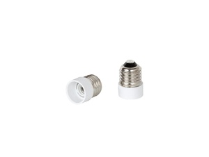 Verloopfitting van E27 naar E14 fitting met kunststof rand