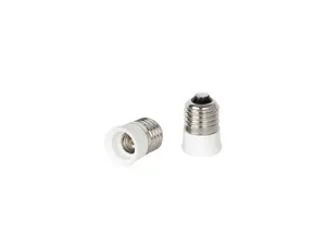 Verloopfitting van E27 naar E14 fitting met porseleinen rand