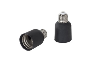 Verloopfitting van E27 naar E40 fitting zwart