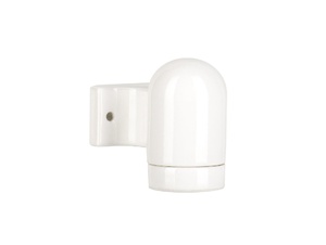 Wandlamp porselein haak E27 wit