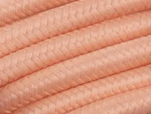 Zalm roze strijkijzersnoer - 2 aderig